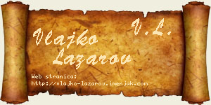 Vlajko Lazarov vizit kartica